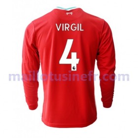 Maillot de Foot Liverpool Virgil van Dijk 4 Domicile 2020-21 Manches Longues